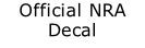 Official NRA Decal